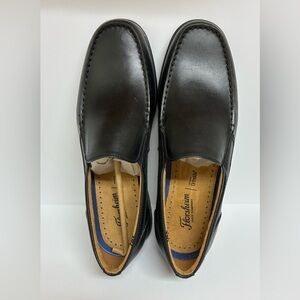 Florsheim Black Leather Slip-On Loafers